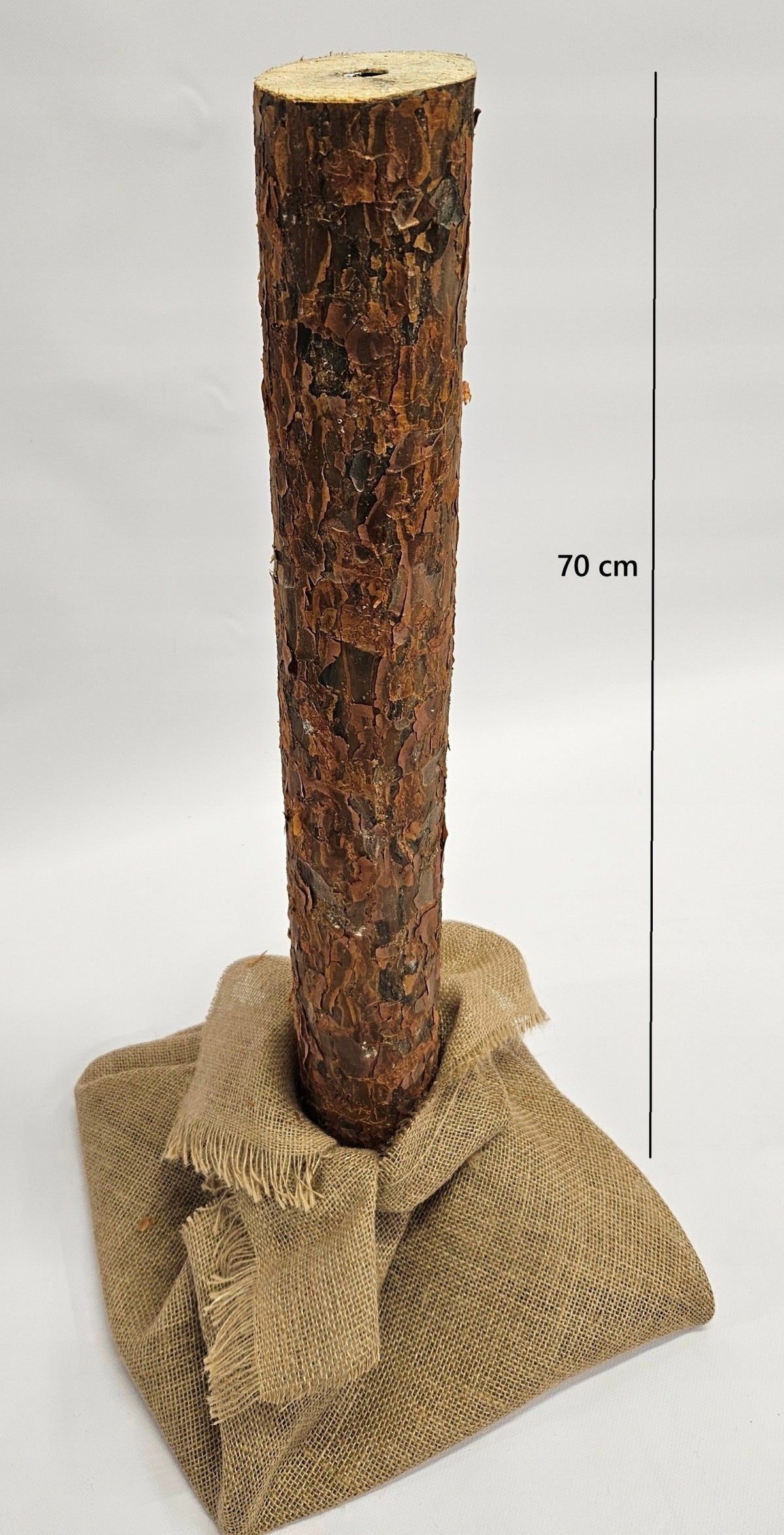 Pine trunk for artificial Christmas tree on trunk height 70 cm, diameter 8 cm Manufacturer code 70/8