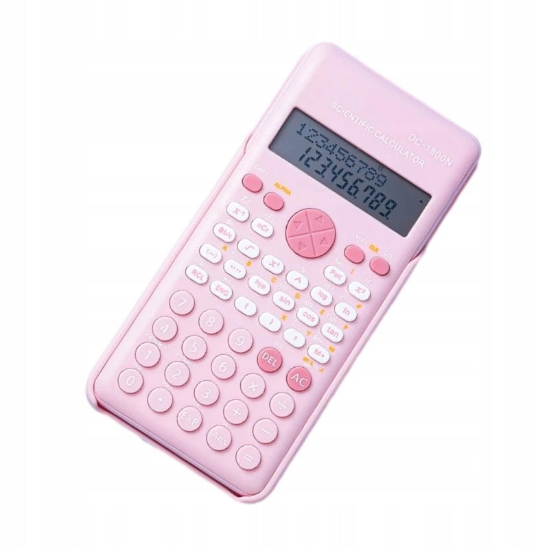 Pink 2 Line Scientific Calculator 240 Engineering Functions