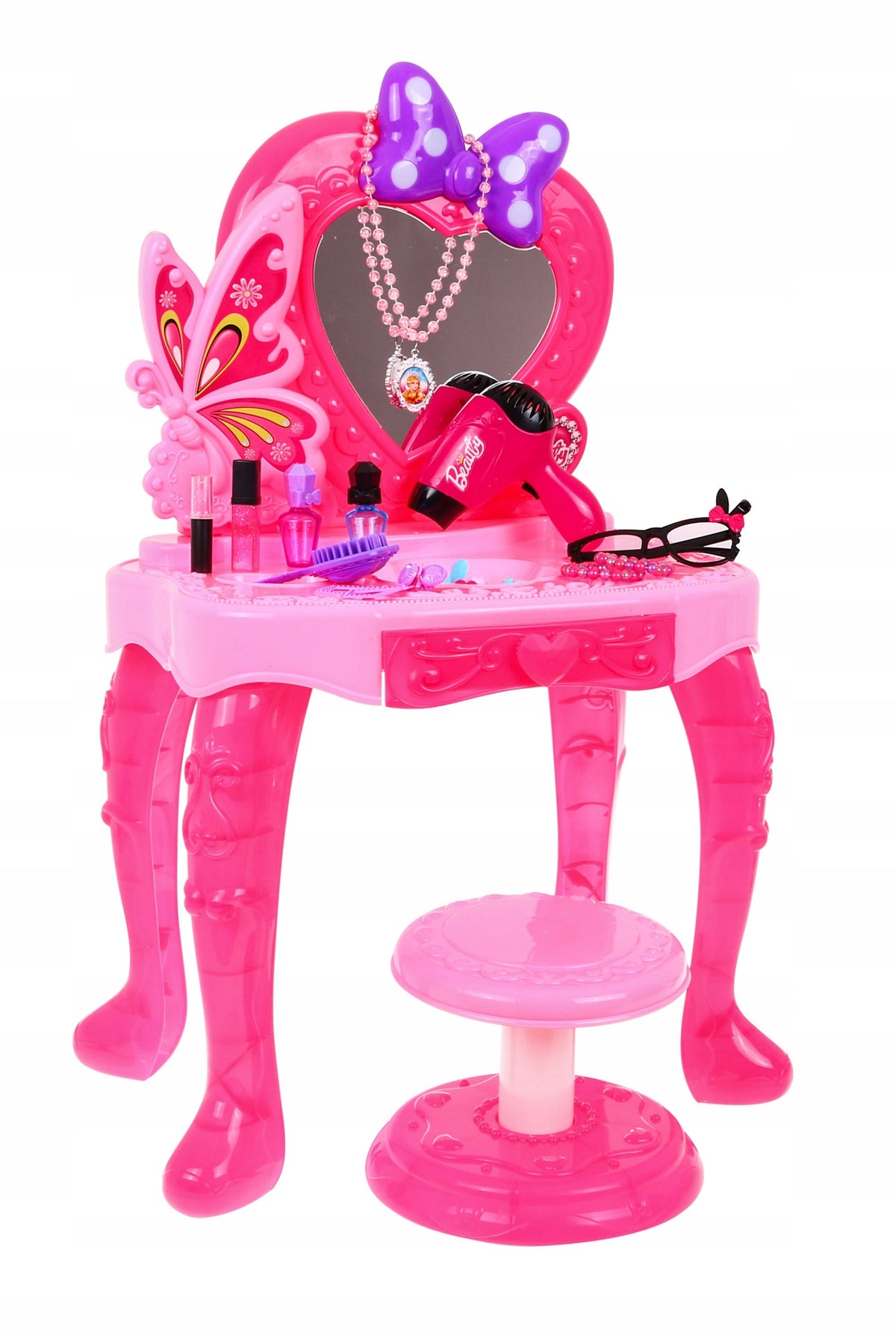 Pink Dressing Table for Girls Dryer + Lights + Accessories Manufacturer code ZDZ.V95808