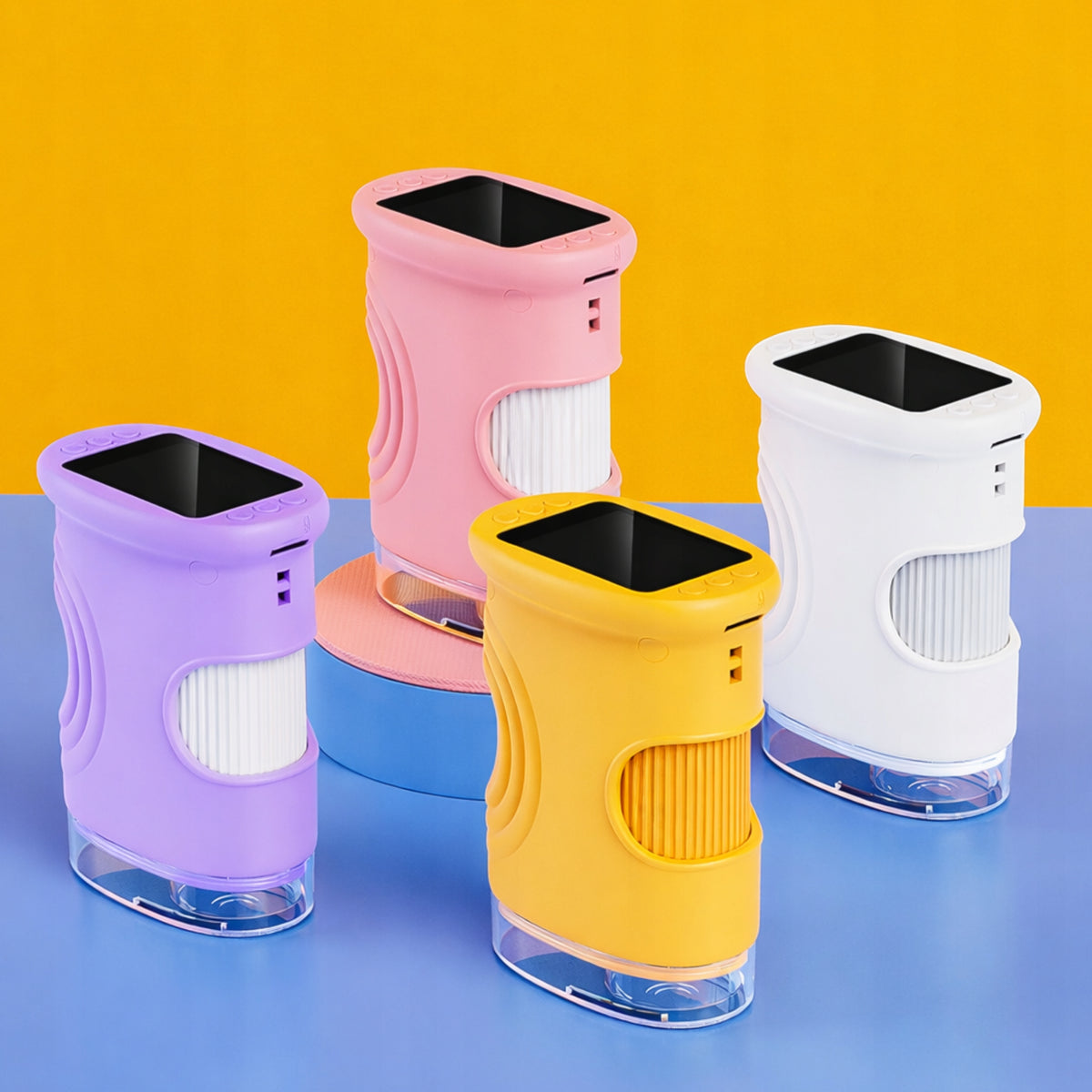 Pink Pocket Digital Microscope For Kids LCD Camera 1000x Manufacturer code Mikroskop cyfrowy MIK14 382 różowy