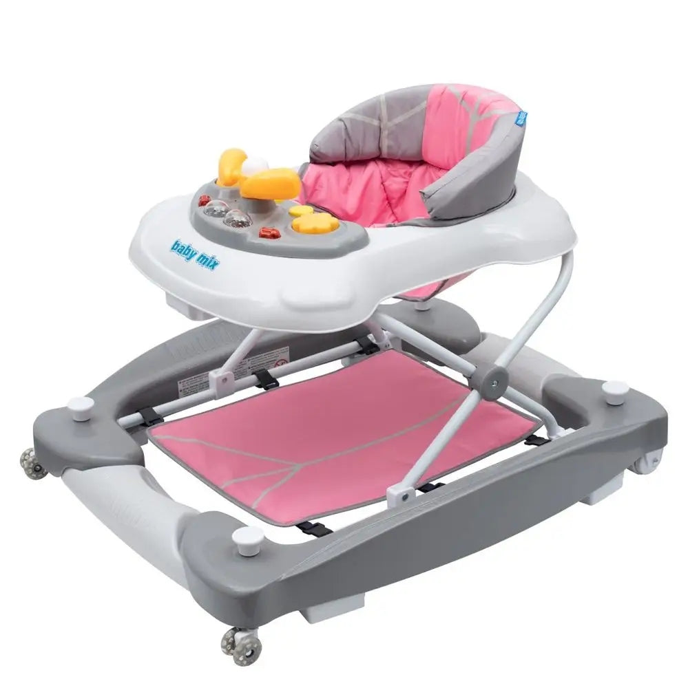 Pink rocker walker with sound and height adjustment Baby Mix