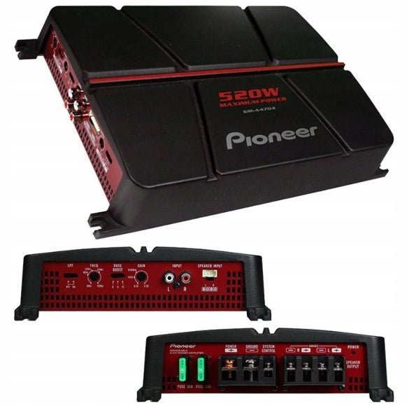 Pioneer GM-A4704 car amplifier 4-channel max power 520W
