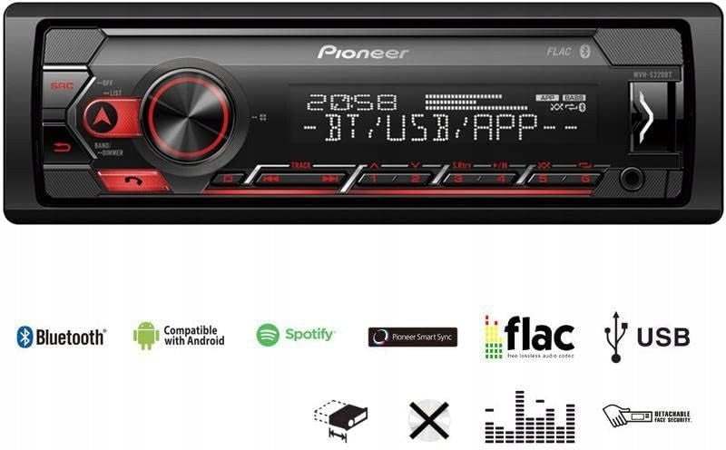 Pioneer MVH-S320BT 1-DIN Radio player with Bluetooth USB Packaging status original