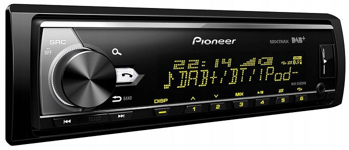 Pioneer MVH-X580DAB Car Radio Bluetooth AUX USB MP3 DAB+ MultiColor Packaging status original