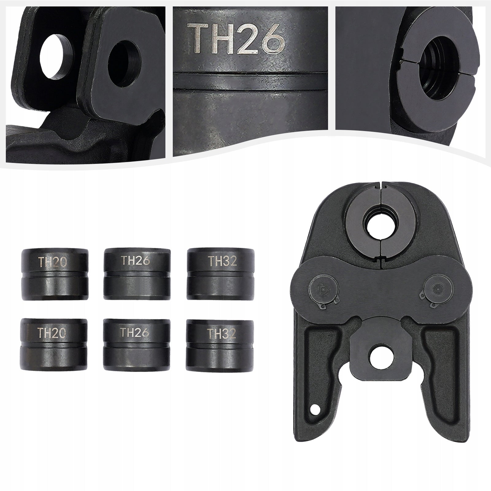 Pipe Crimper, Clamp jaws with Interchangeable Jaws, TH 16/20/26/32mm Packaging status original