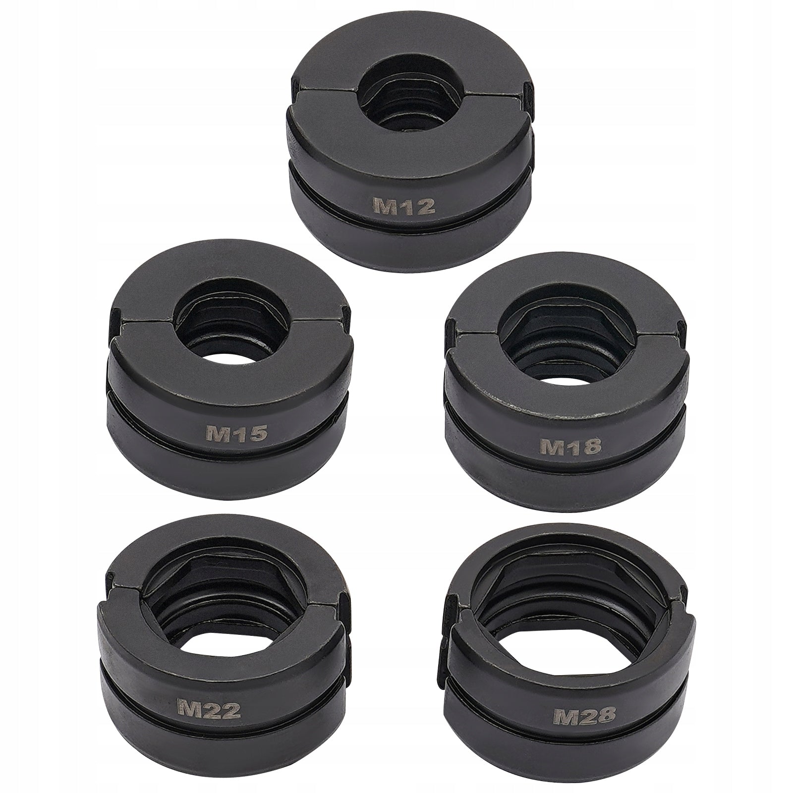 Pipe Crimping Dies 5PCS Pipe Clamp Jaws M12 M15 M18 M22 M28 Brand no brand