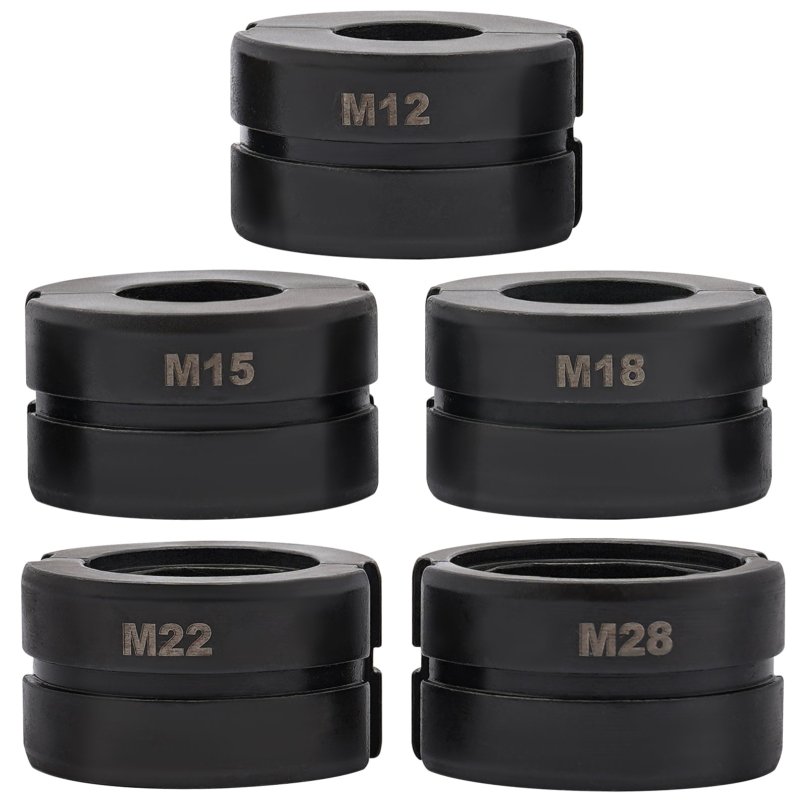 Pipe Crimping Dies 5PCS Pipe Clamp Jaws M12 M15 M18 M22 M28
