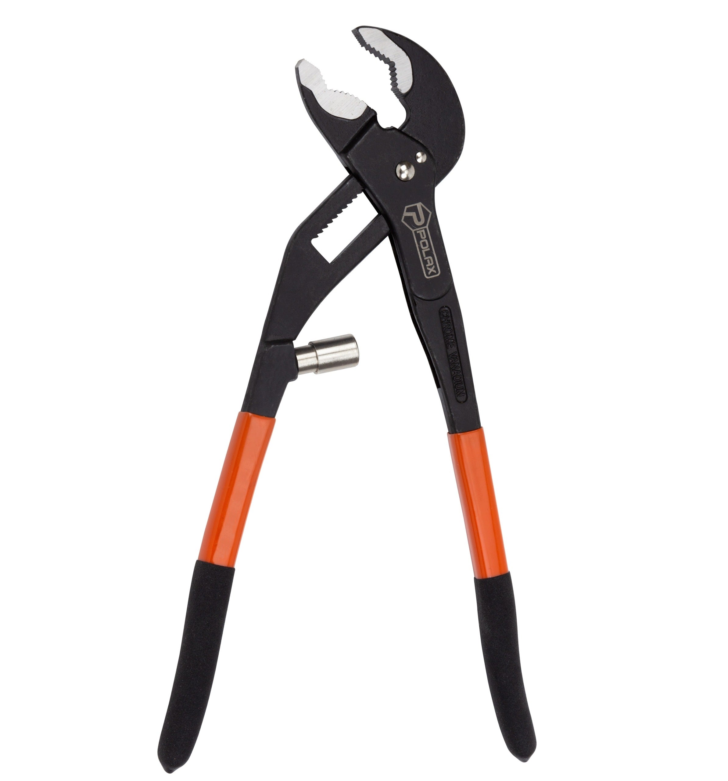 Pipe Wrench Adjustable with Spring Self-Clamping Frog 300 mm Polax