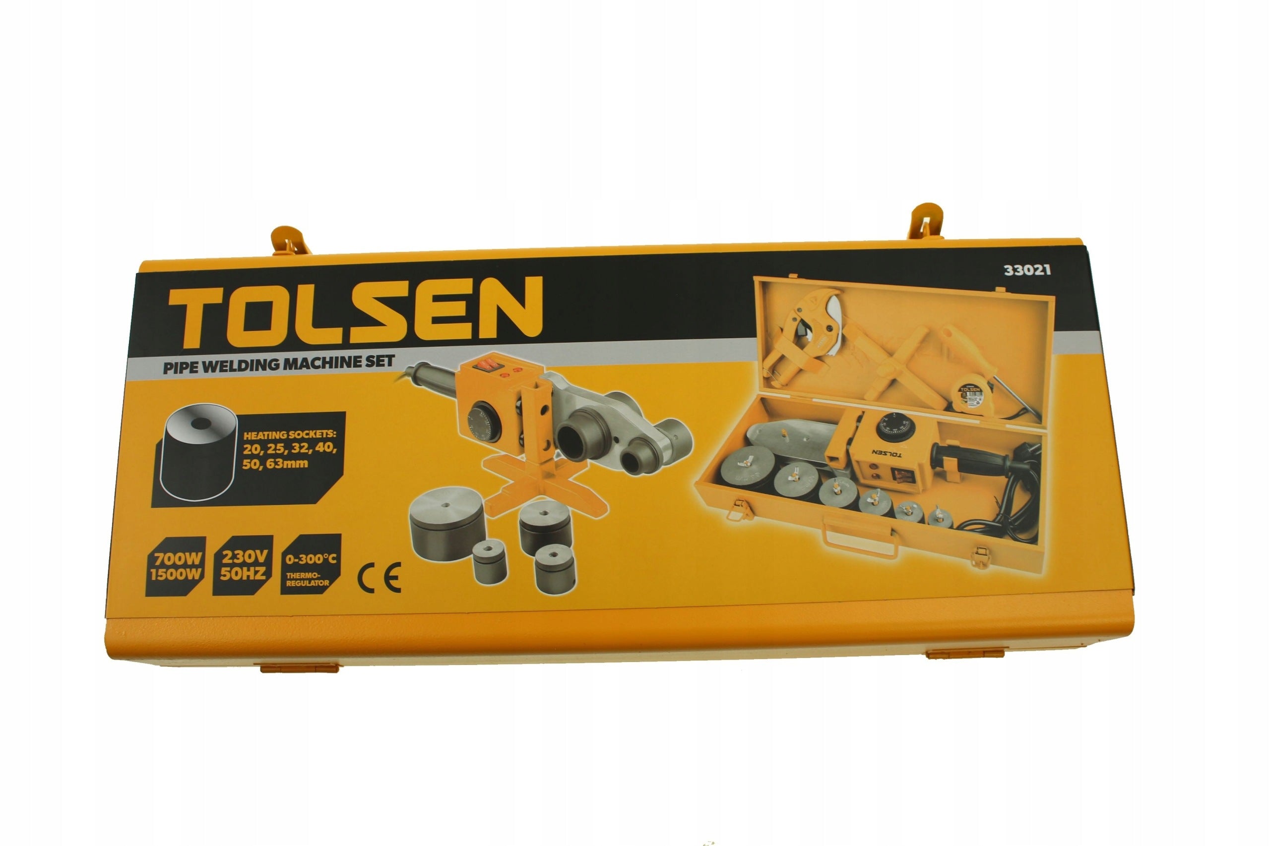 Pipe welding machine 20-25-32-40-50-63mm / 700W-1500W / SUITCASE SET Brand Tolsen