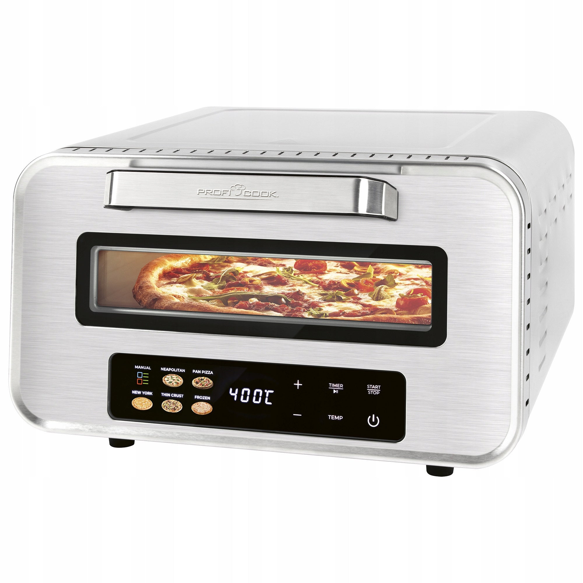 Pizza oven ProfiCook PC-PO stone 400°C 2100W pizza in 5 min Packaging status original