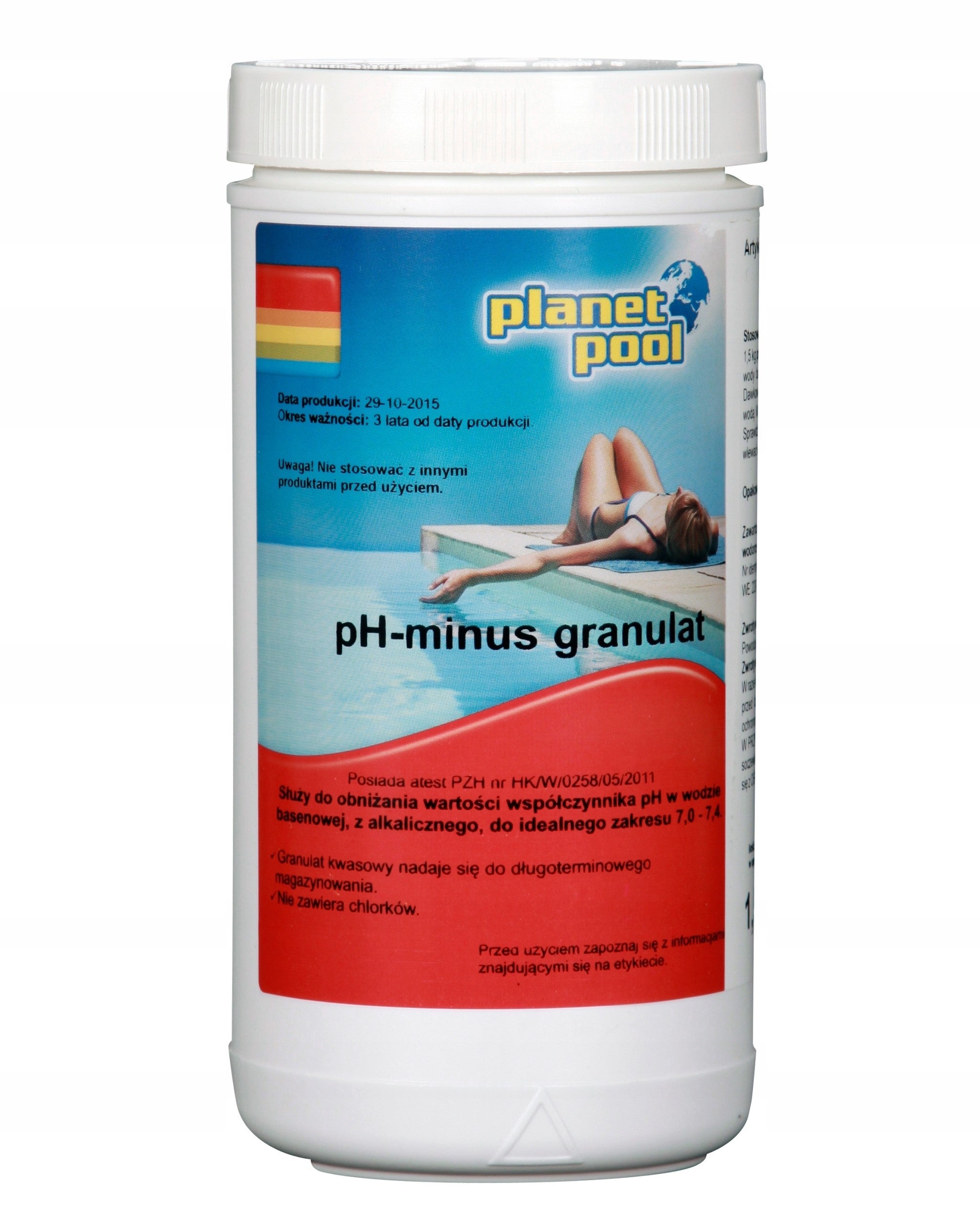 Planet Pool chemicals SWIMMING POOL pH Minus pH - granules 1.5kg