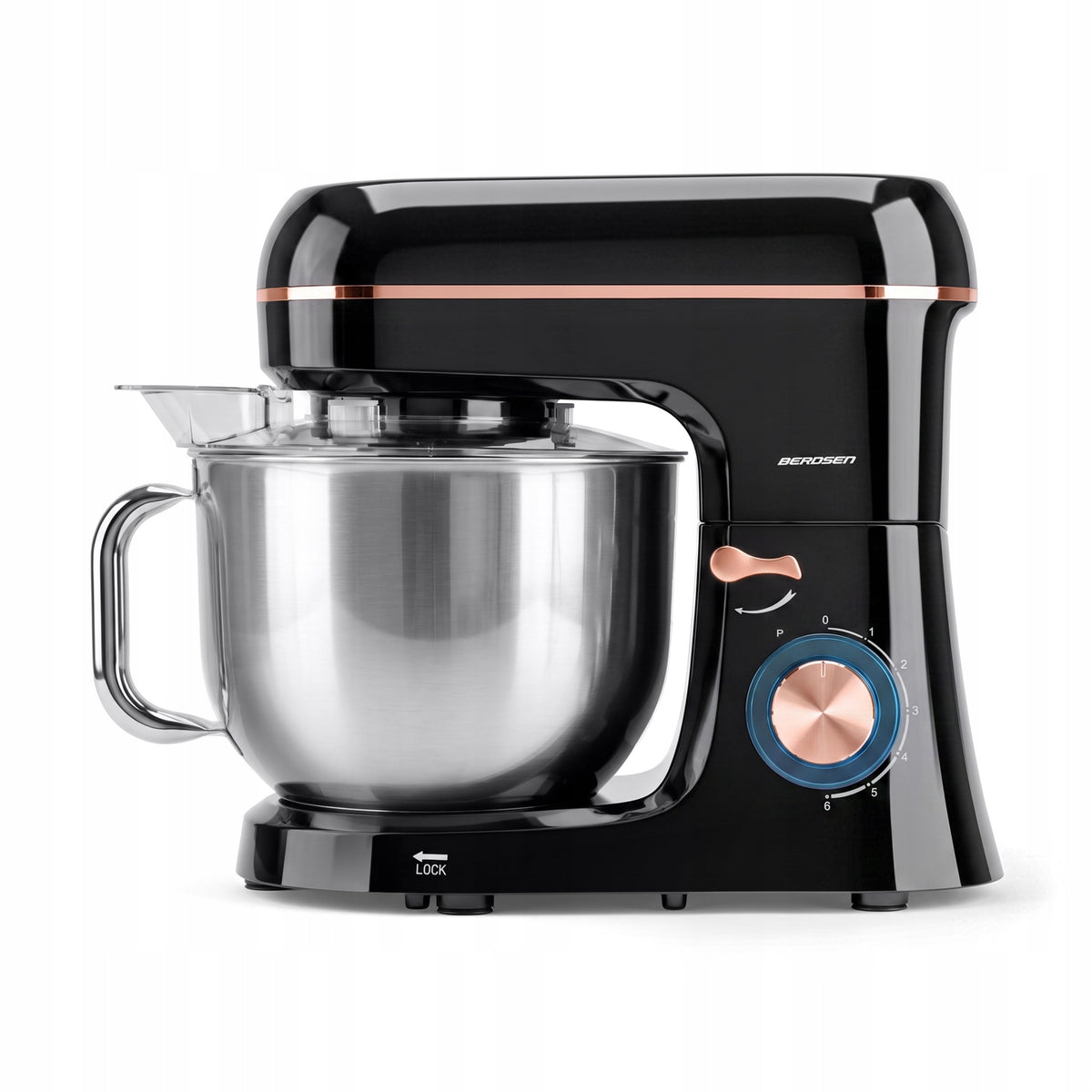 Planetary Food Processor Mixer 1400W Stainless Steel Black LARGE BOWL 6L Packaging status original