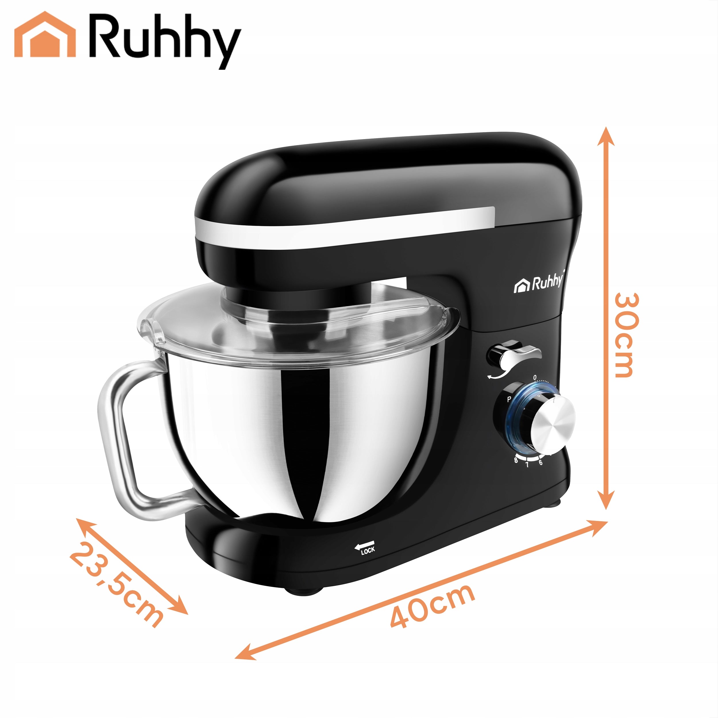 Planetary Robot Kitchen Mixer Multifunctional with Large Bowl 4,5L 9in1 Powerful Power rating 1000 W