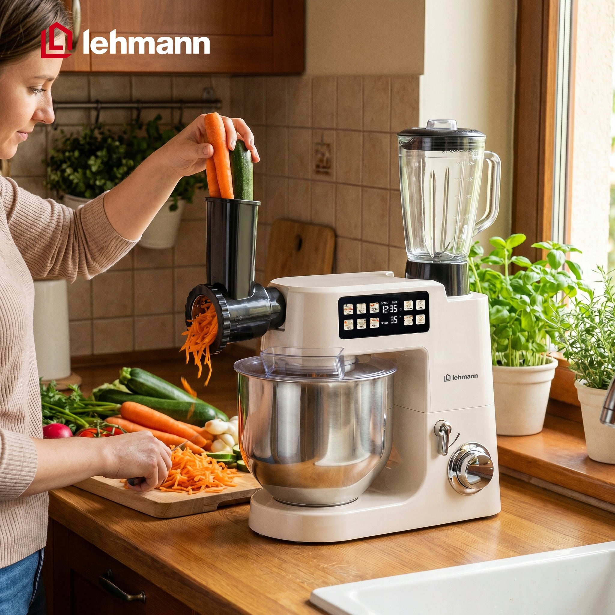 Planetary Robot Kitchen Mixer Multifunctional with Large Bowl 8L 4000 2100W Packaging status original