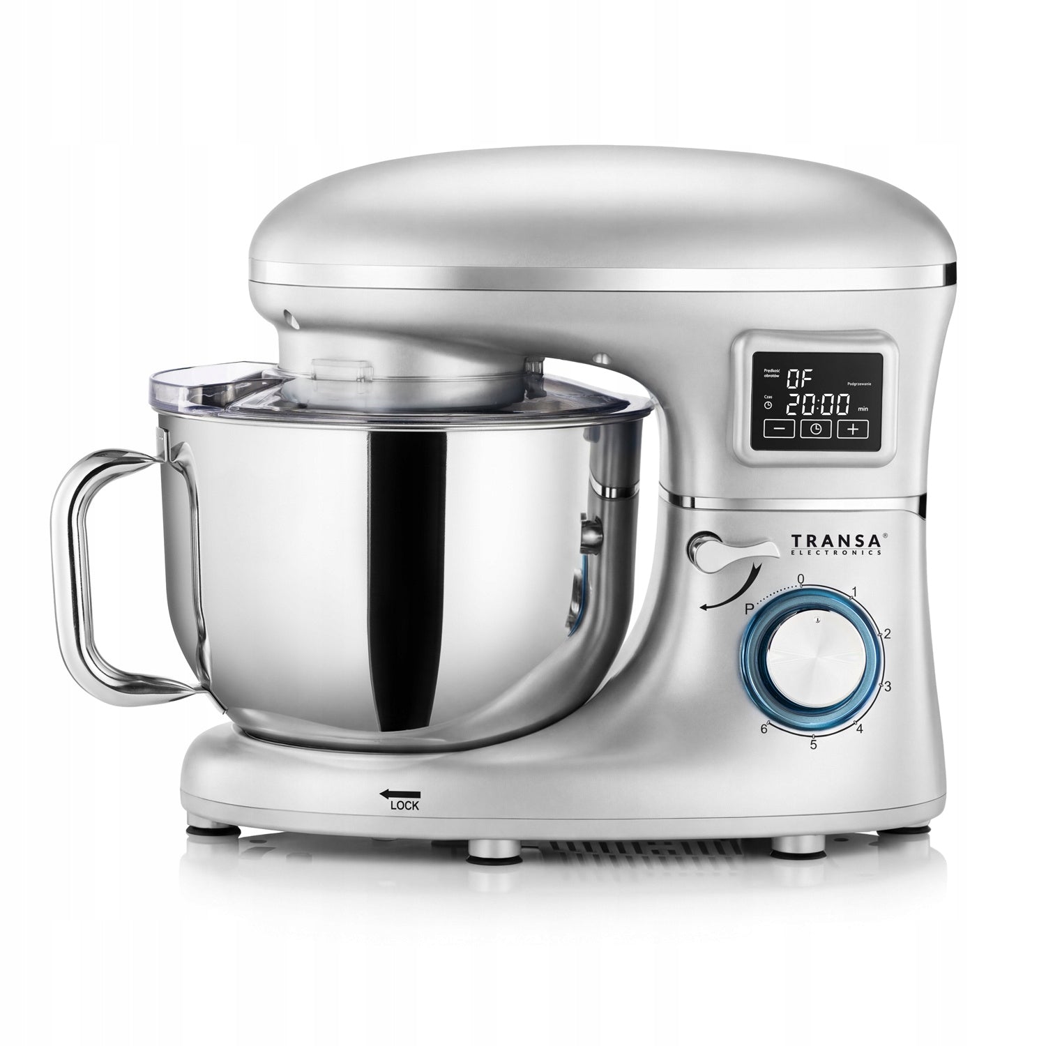Planetary Robot with Heated Kitchen Bowl Silver BOWL 6L LARGE POWER 3000W Model SilverHot Chef