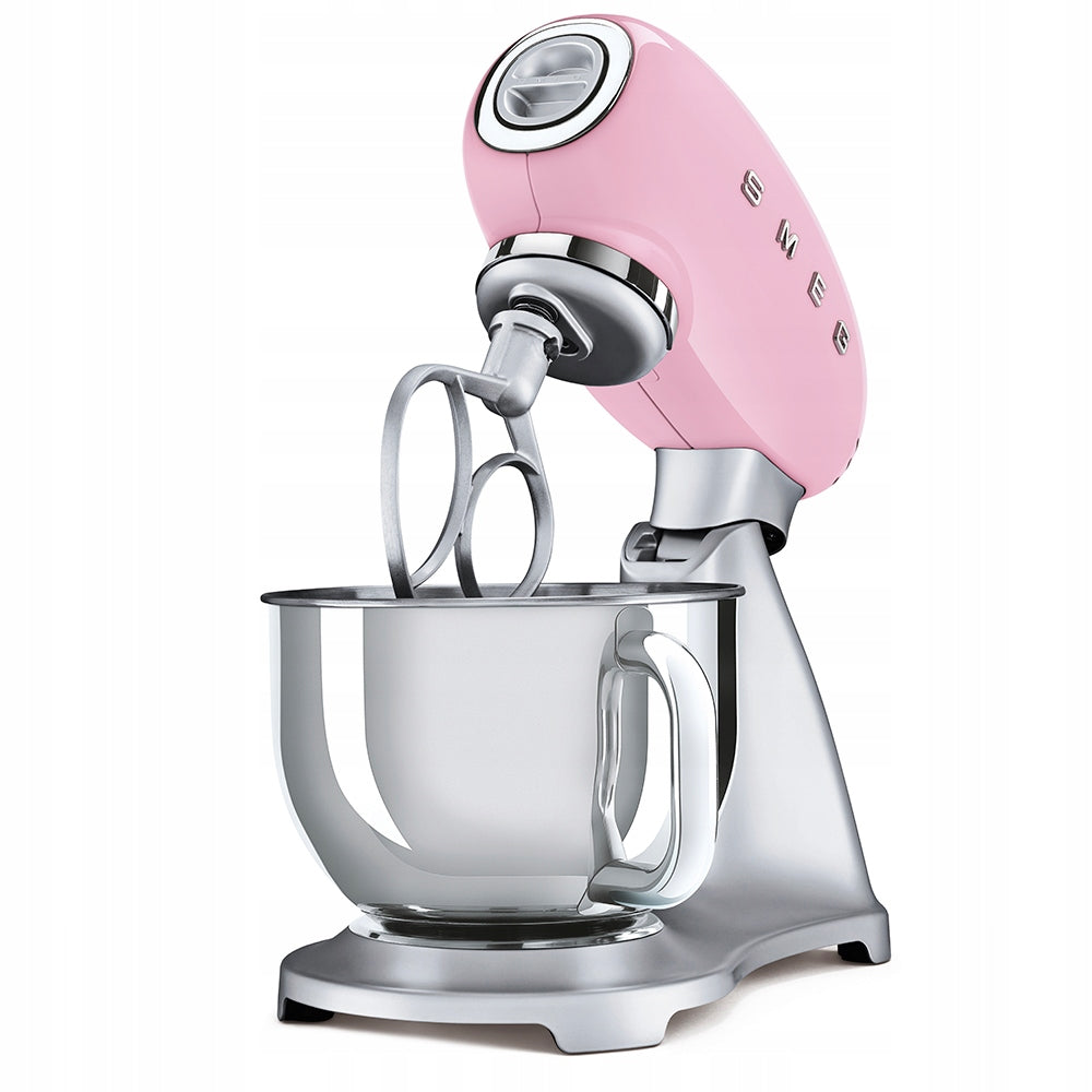 Planetary mixer 800W bowl 4 8L pastel pink Smeg SMF02PKEU 50's Style Manufacturer code SMF02PKEU