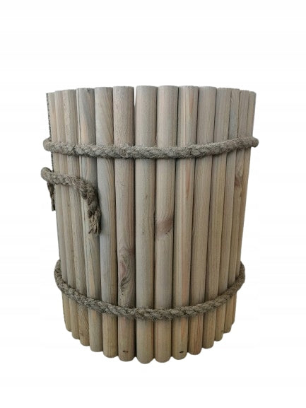 Planter rustic pot for heather cover wooden grey pot Brand no brand