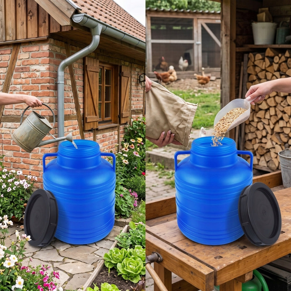 Plastic Barrel 40L WATER Holder RAINWATER CUCUMBERS FOR CABBAGE PICKLING Capacity 40 l