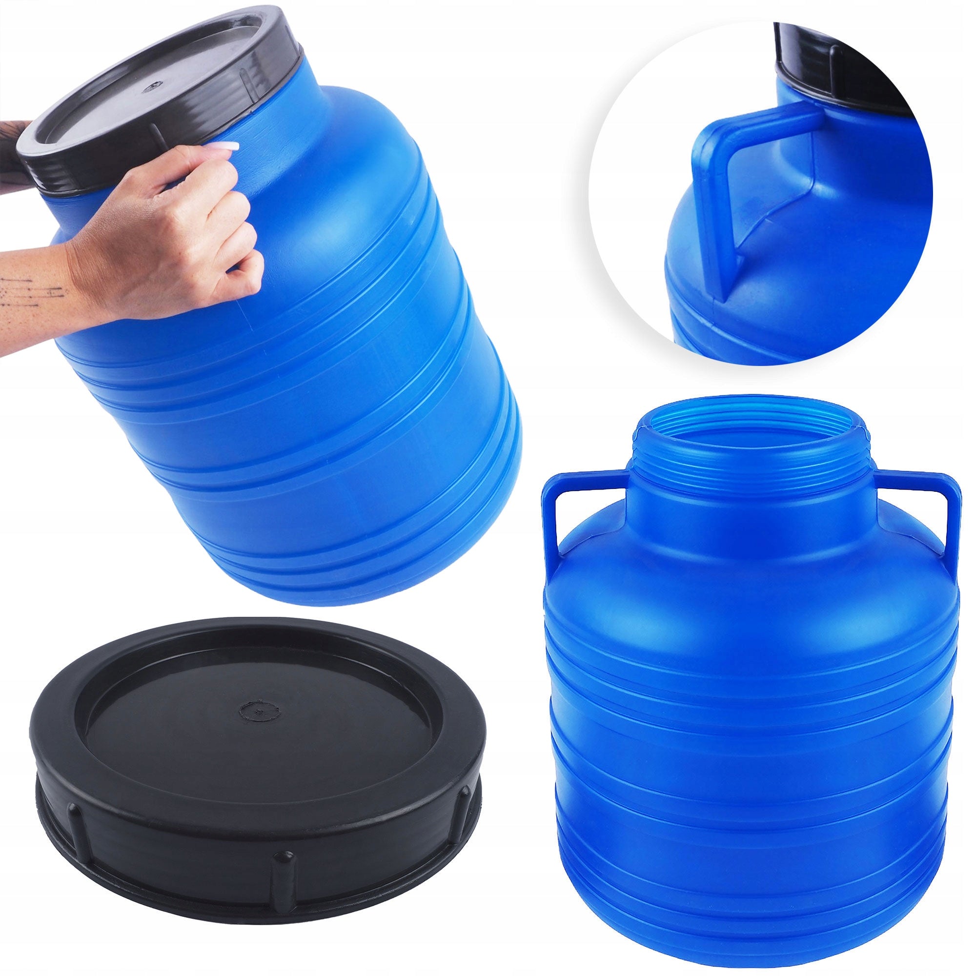 Plastic Barrel 40L WATER Holder RAINWATER CUCUMBERS FOR CABBAGE PICKLING