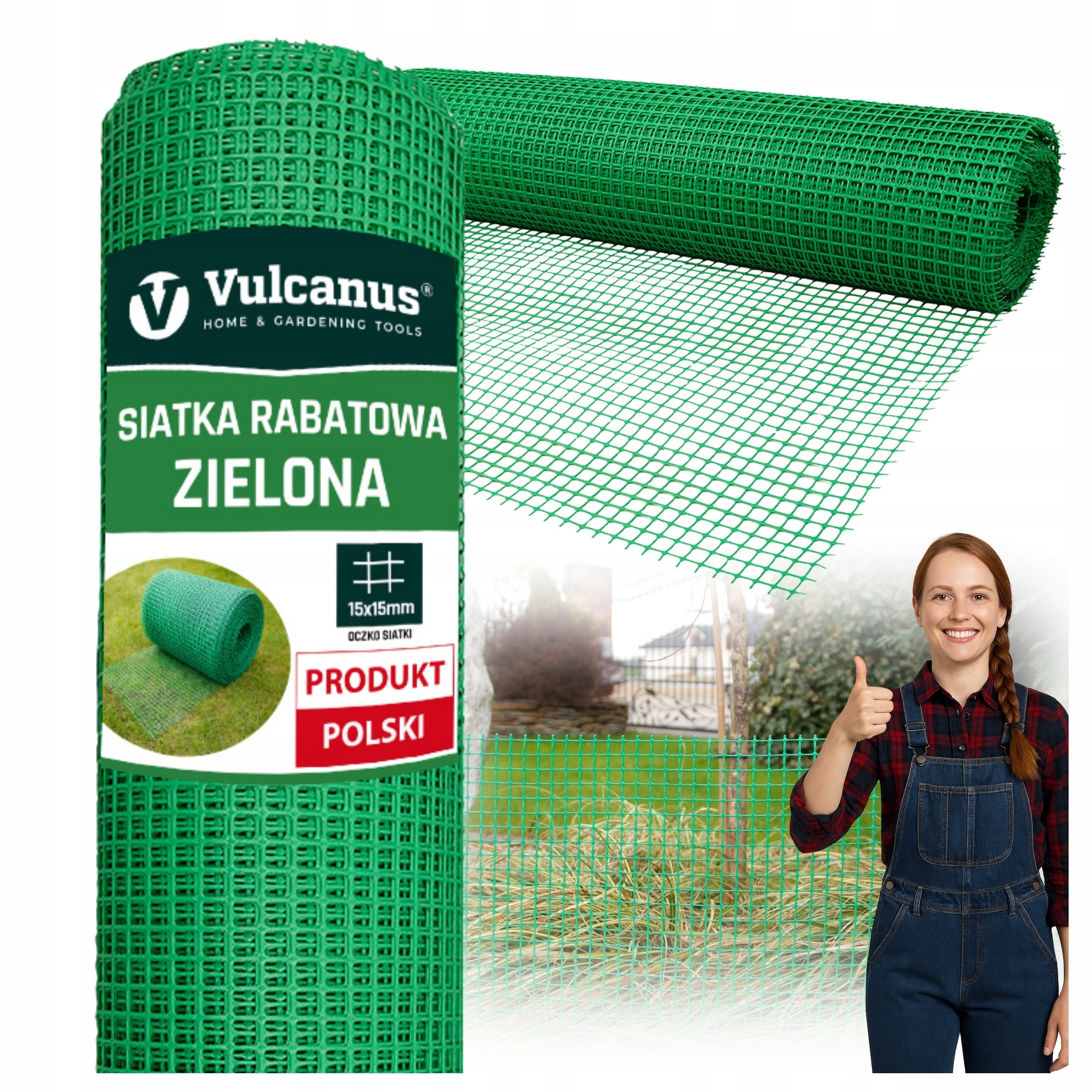 Plastic Construction Netting 1,5x10m Discount PL Fence Green Discount