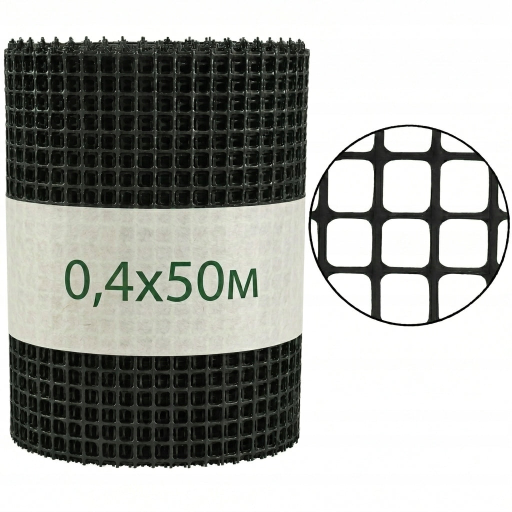Plastic Discount Mesh BLACK 40cmx50m Strong UV Garden Mesh 0,4x50m