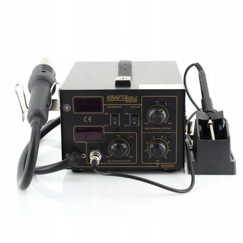 Plastic Welding Machine 2in1 KD850 Welding Machine 4 NOZZLES LED 60W Brand Kraft&Dele