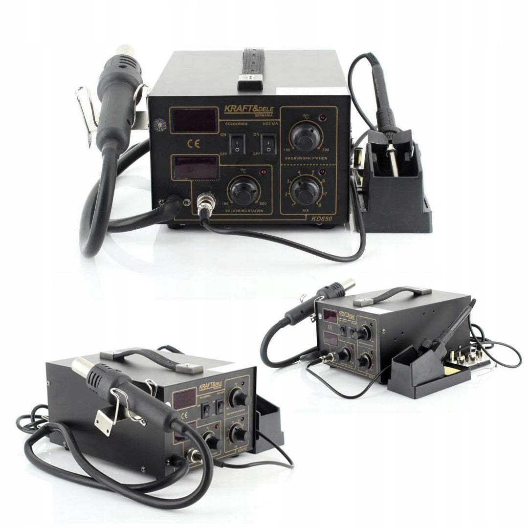 Plastic Welding Machine 2in1 KD850 Welding Machine 4 NOZZLES LED 60W
