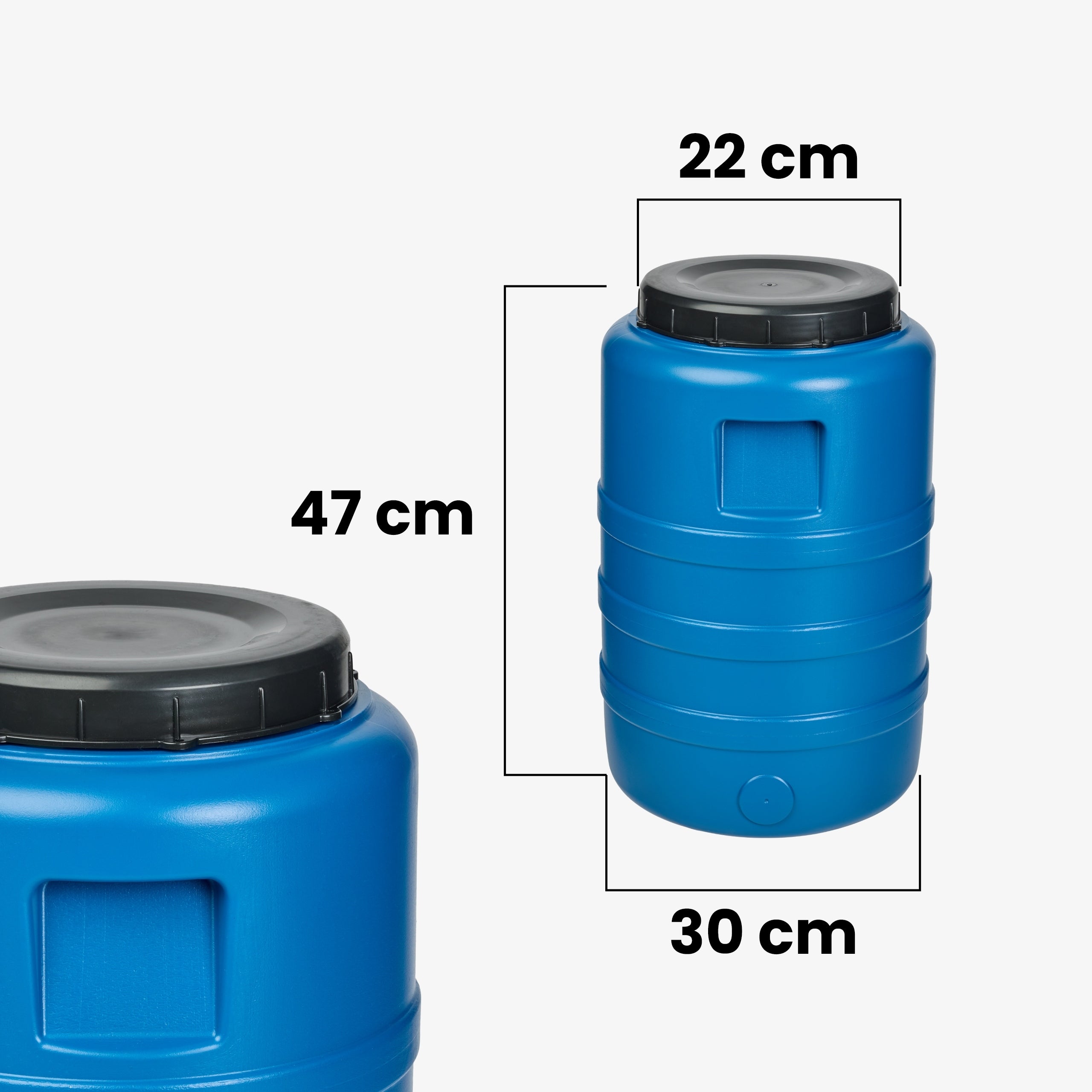 Plastic barrel 25L for pickling cabbage cucumbers screwed HDPE Garronda Brand Garronda