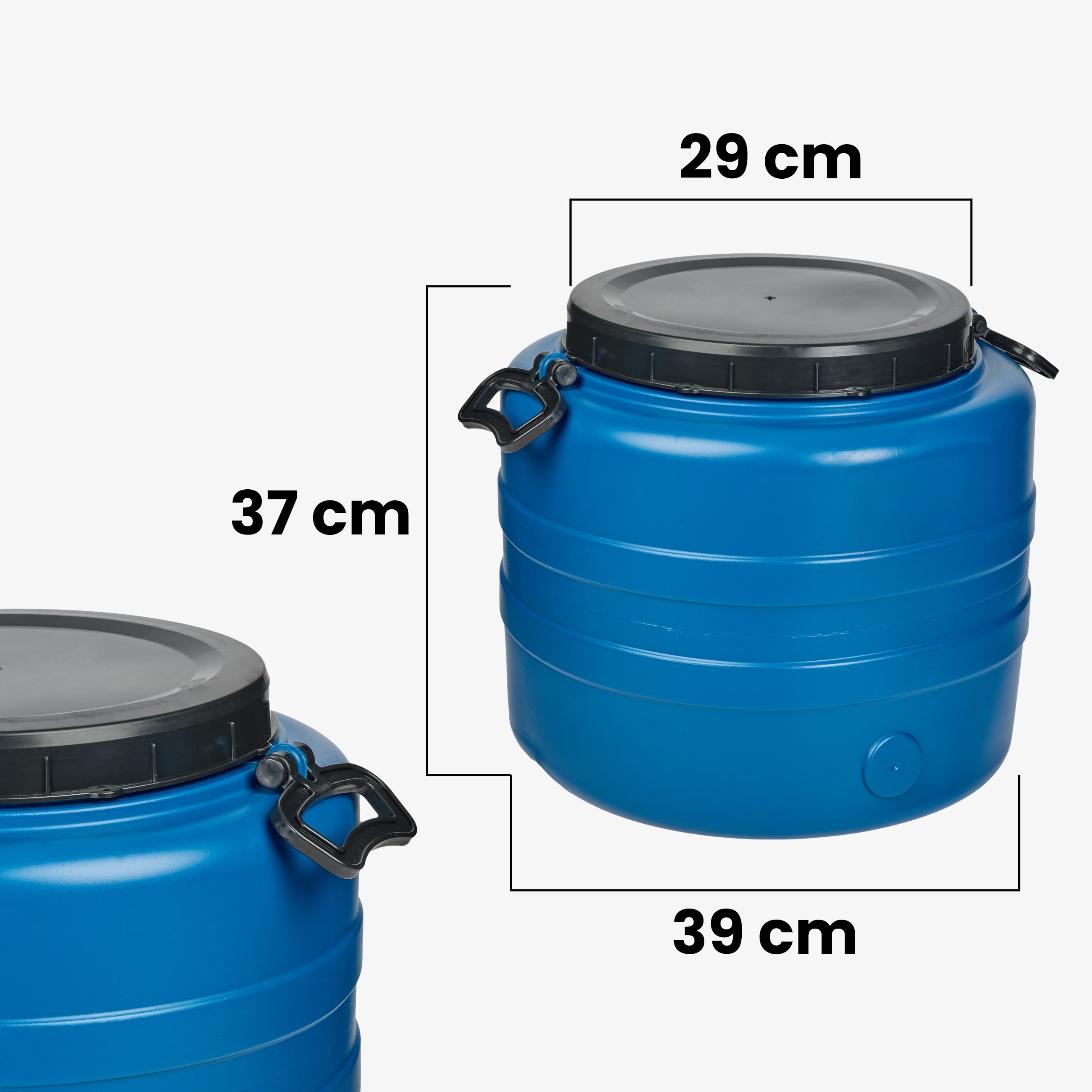 Plastic barrel 30L for pickling cabbage cucumbers screwed HDPE Garronda Manufacturer code GD-CRI-Barrel-AGR30L-Blue-30