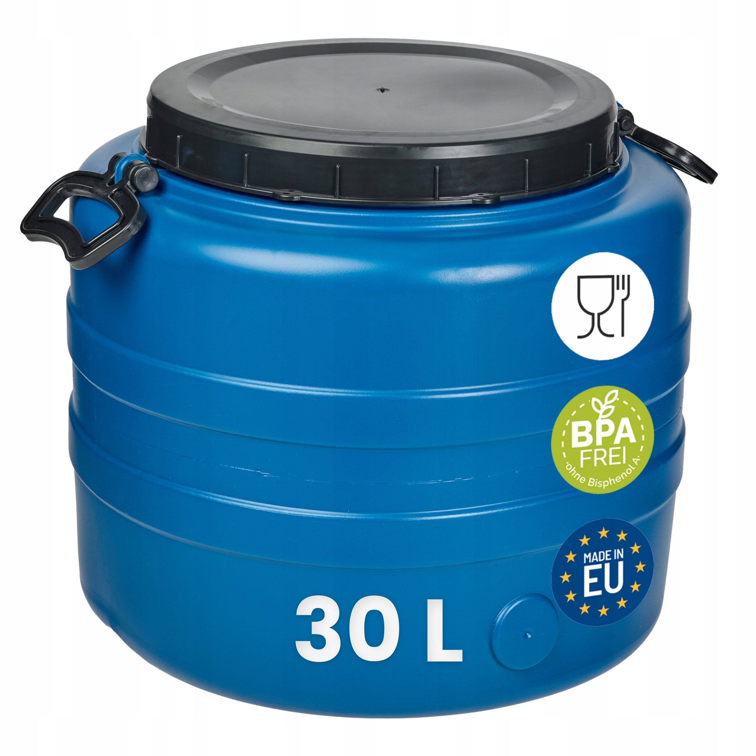Plastic barrel 30L for pickling cabbage cucumbers screwed HDPE Garronda