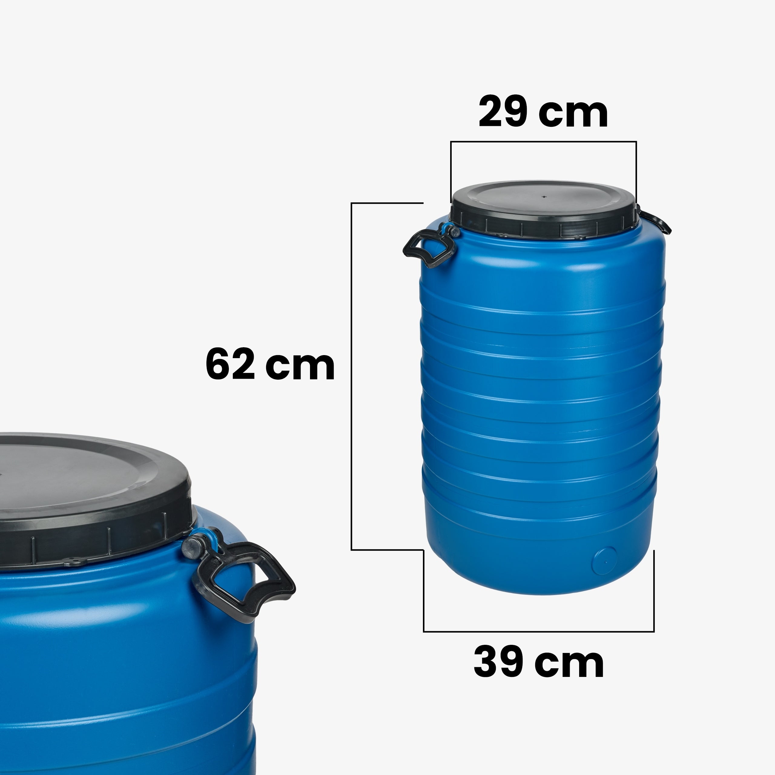 Plastic barrel 60L for pickling cabbage cucumbers screwed HDPE Garronda Brand Garronda