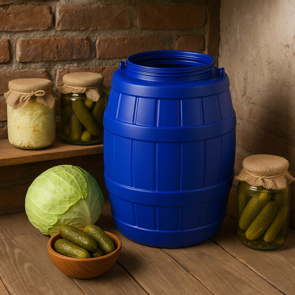 Plastic barrel pickling barrel with handle STERK 12l ATEST PZH Manufacturer code 5905155016607