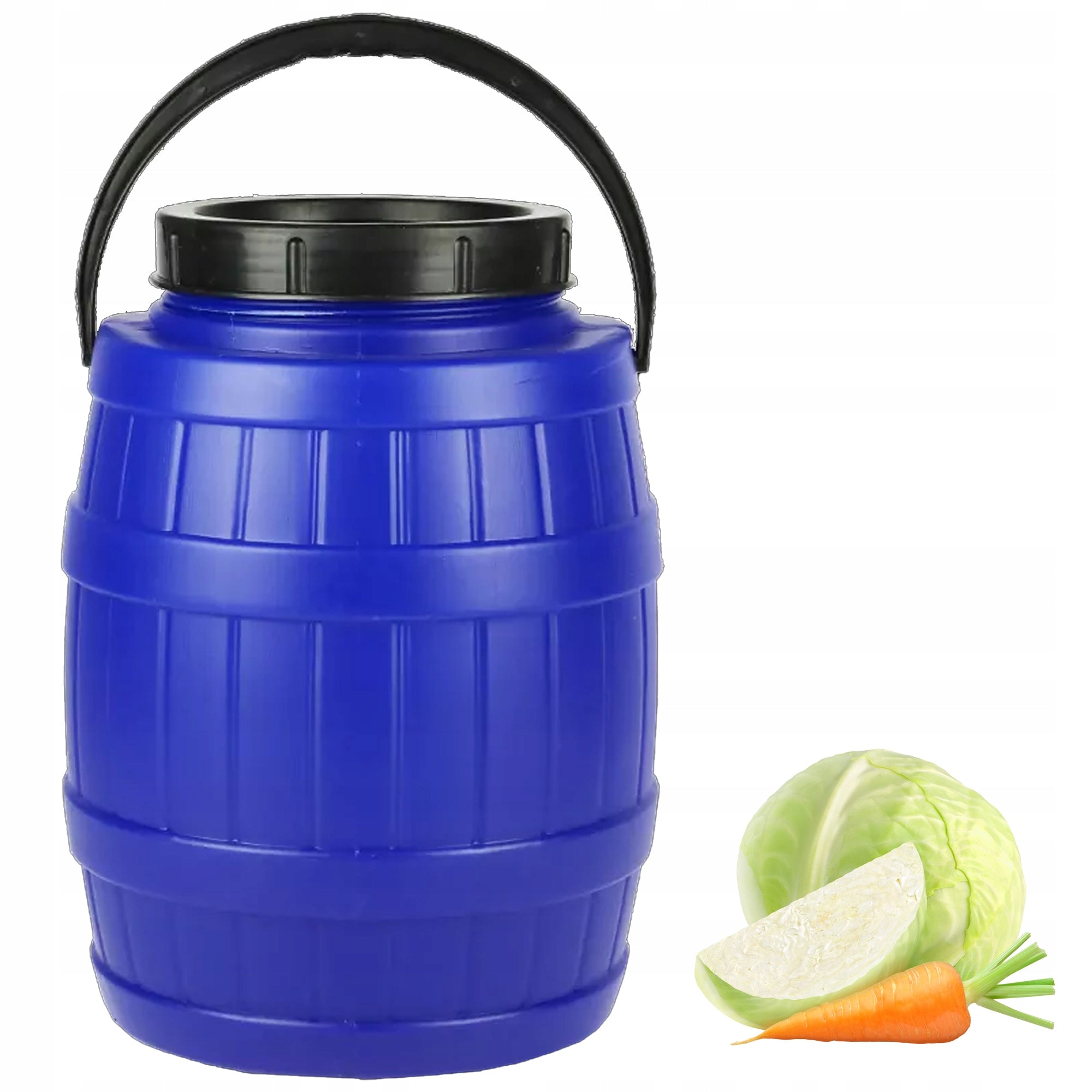 Plastic barrel with handle 12L for pickling , cucumbers