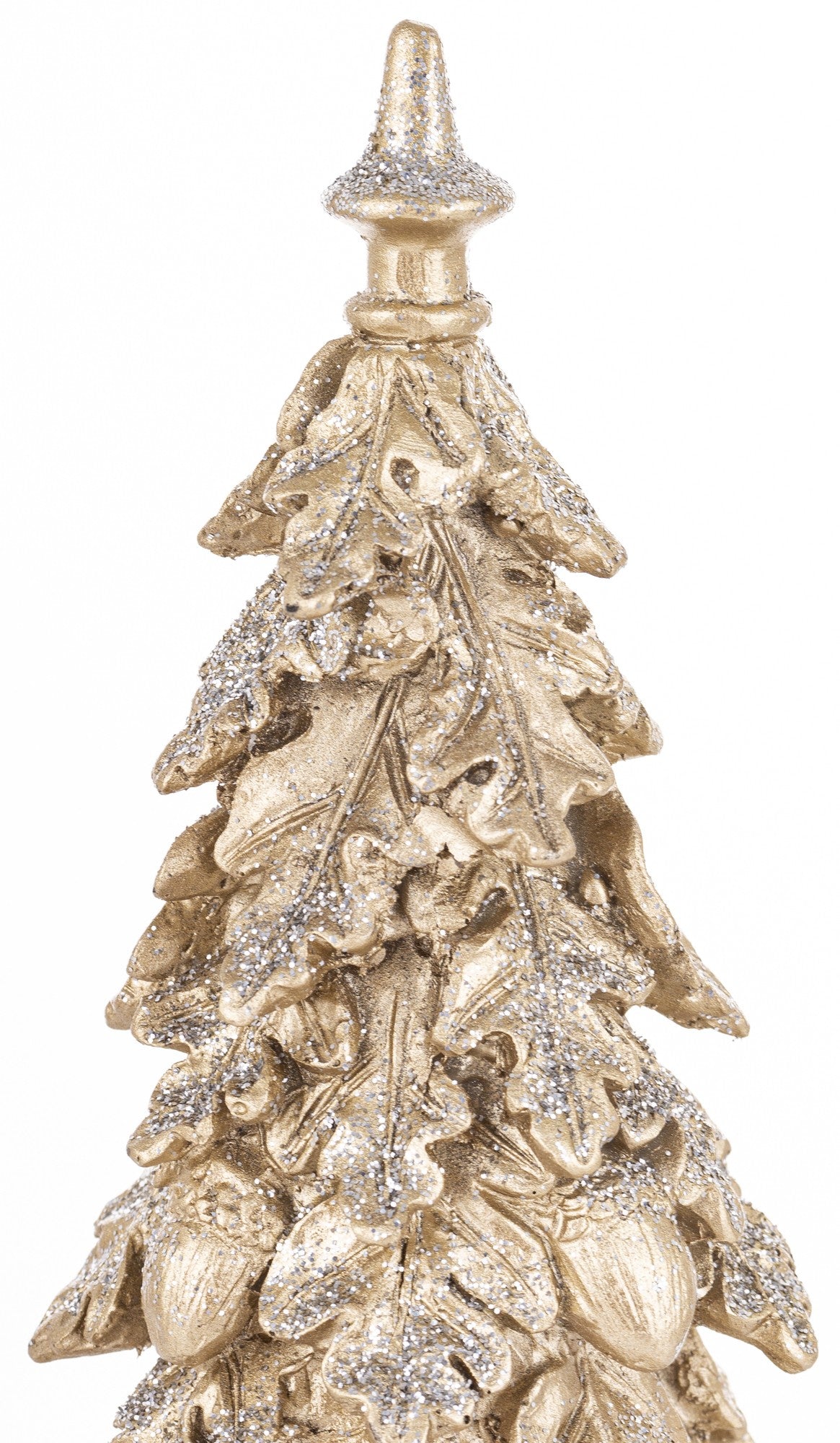 Plastic decoration Christmas tree champagne gold with glitter glamour EAN (GTIN) 5902663708574
