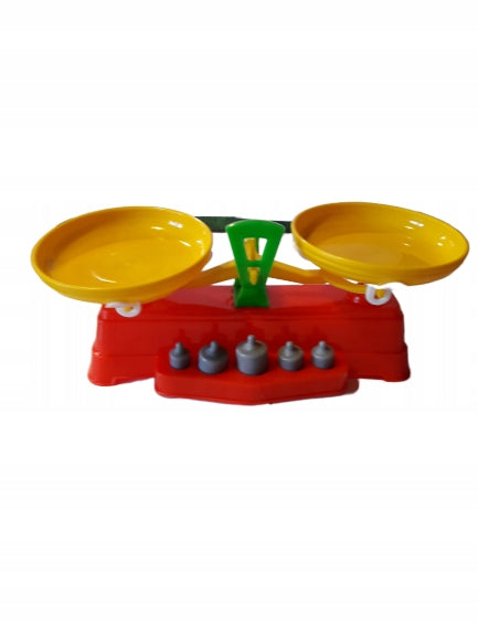 Plastic scale, colorful, with weights Brand Marek