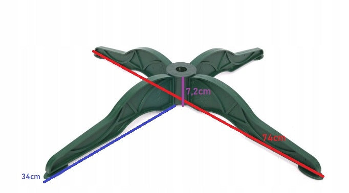 Plastic stand, large, 4 legs for Christmas tree 180cm -220cm