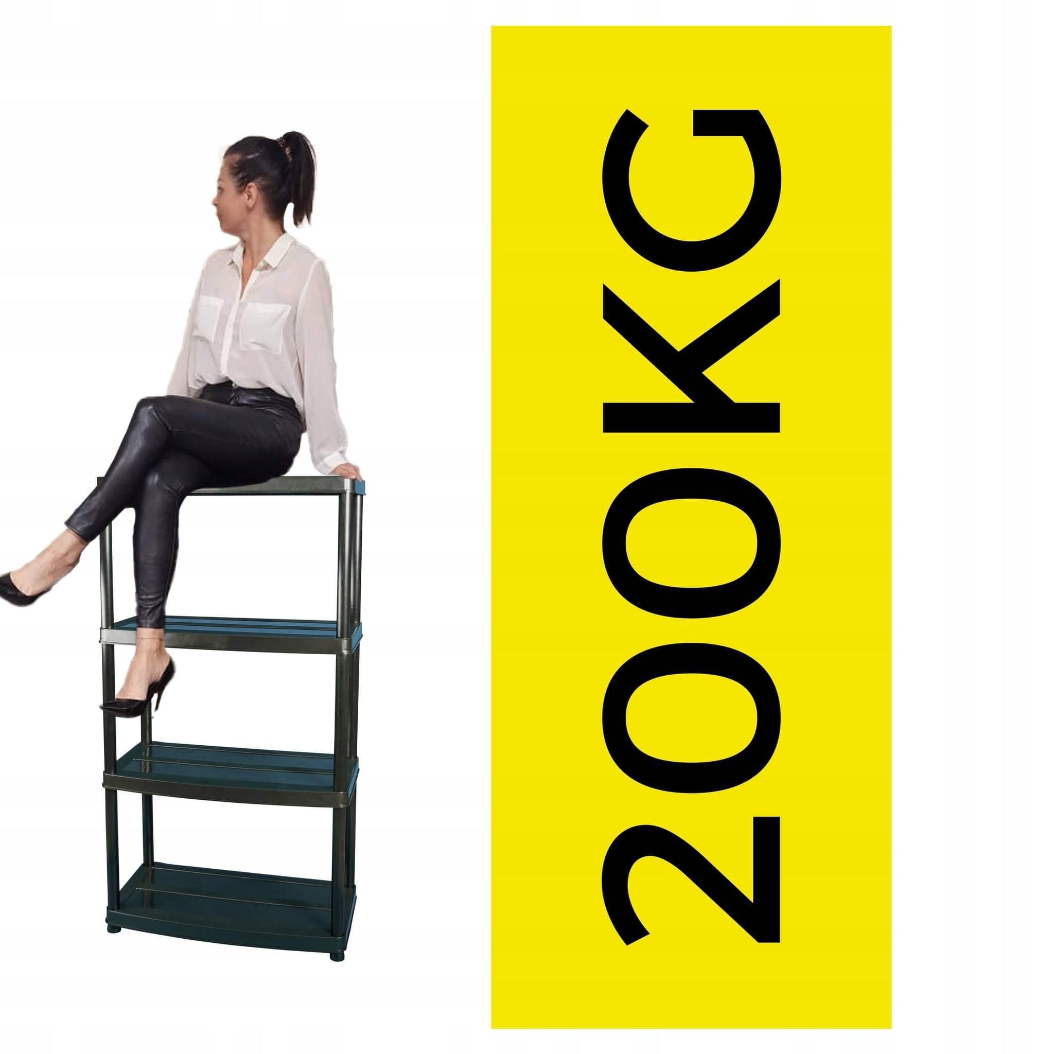 Plastic storage rack LIMP 145 x 74 x 40 cm max 200 kg from MANUFACTURER
