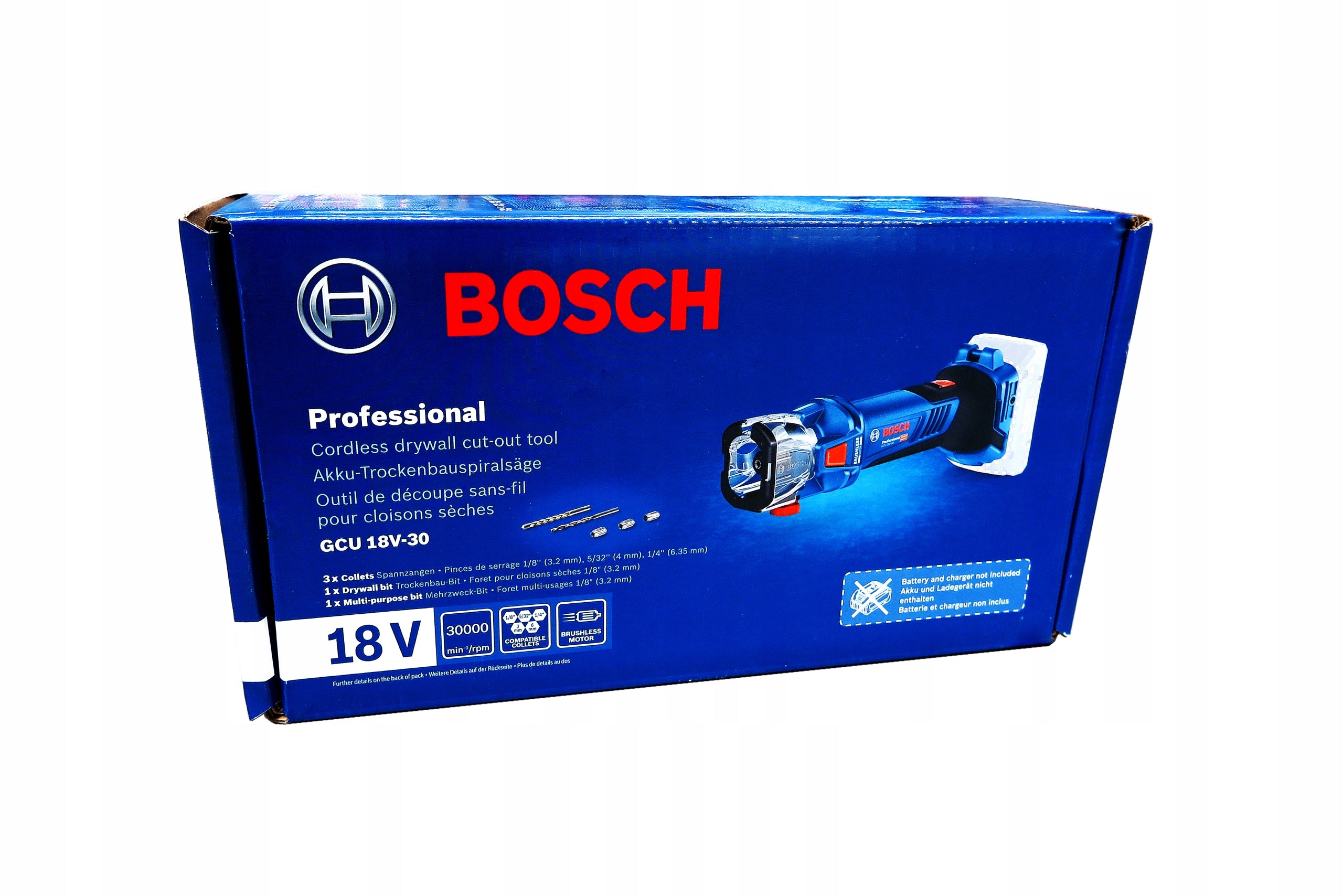 Plate milling machine G-K BOSCH GCU 18V-30 06019K8000 BODY Tool holder (mm) 6 8