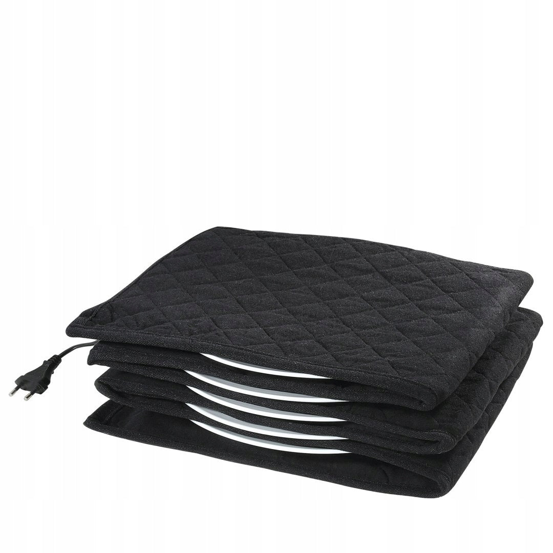 Plate warmer for 12 plates up to 32 cm diameter SPRING cotton black