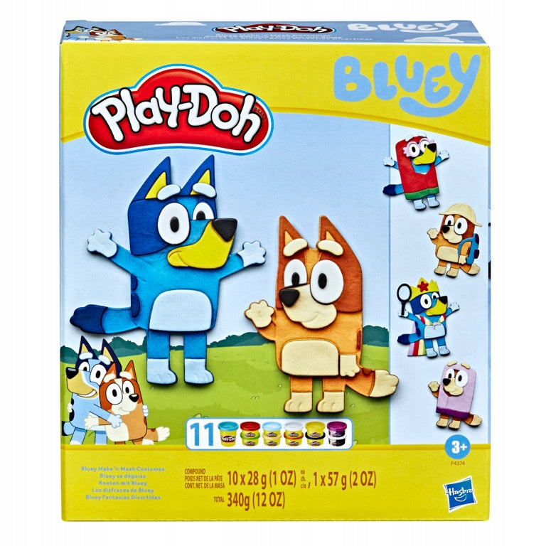 Play-Doh Playdough Dress Up Set with Bluey and Bingo Heeler Hasbro F4374