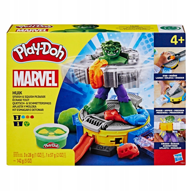 Play-Doh Playdough Marvel Hulk Smash & Squish Hasbro F9826 Set