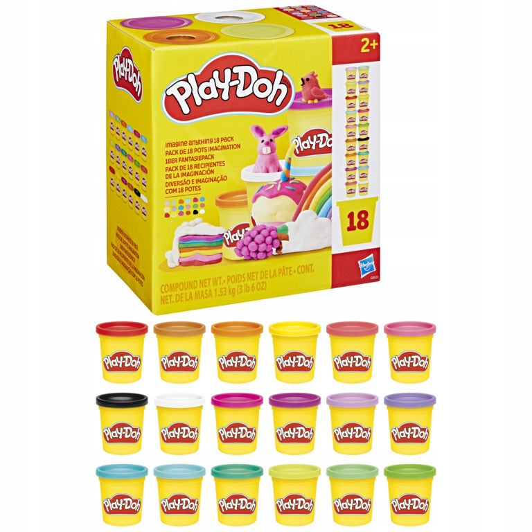 Play-Doh Playdough Tubes Imagination Set 18 Tubes Supplement Hasbro G0522