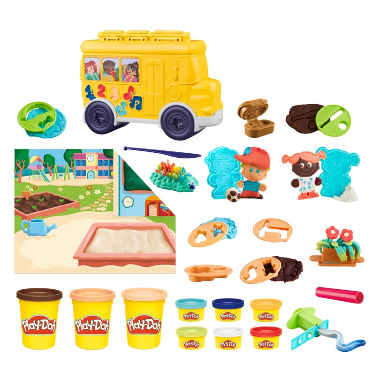 Play-Doh School Bus Creative Set with Cake and Accessories Hasbro Manufacturer code F9140