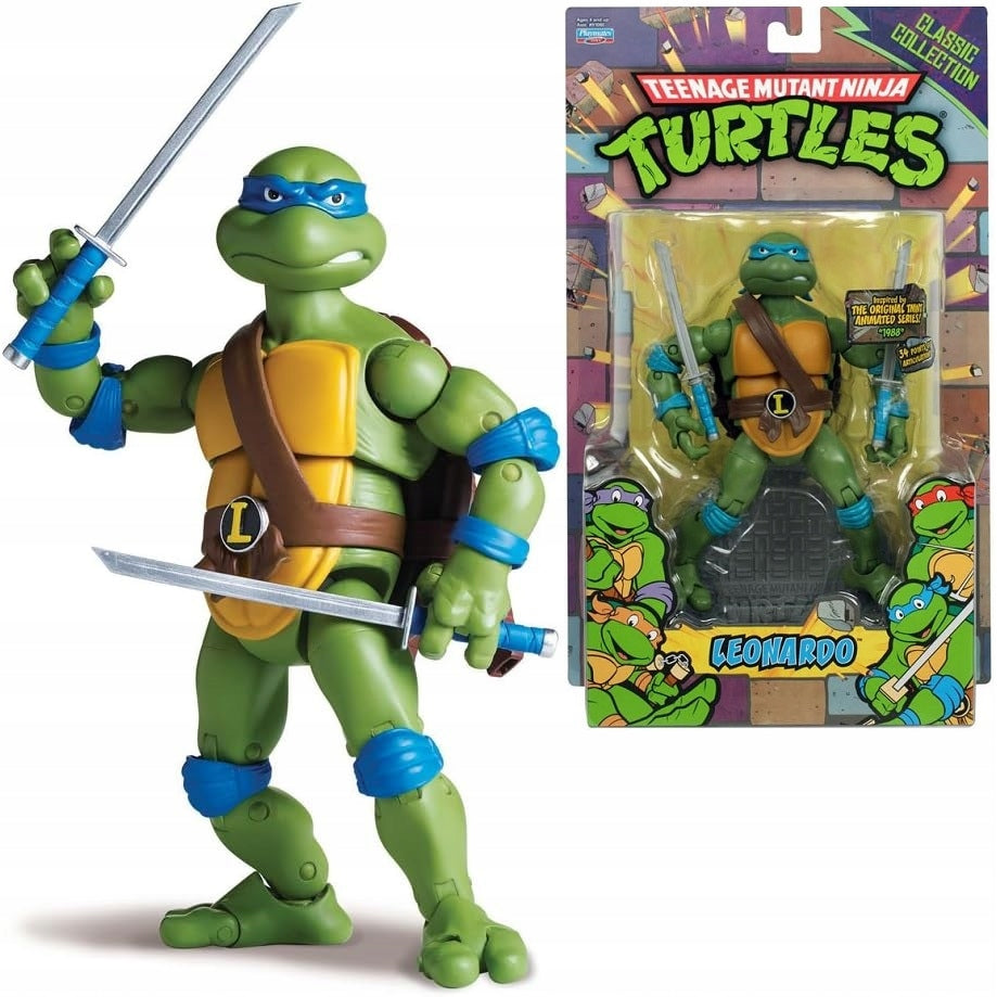 Playmates NINJA TURTLES Leonardo Collectible Figurine 34 Moving Elements
