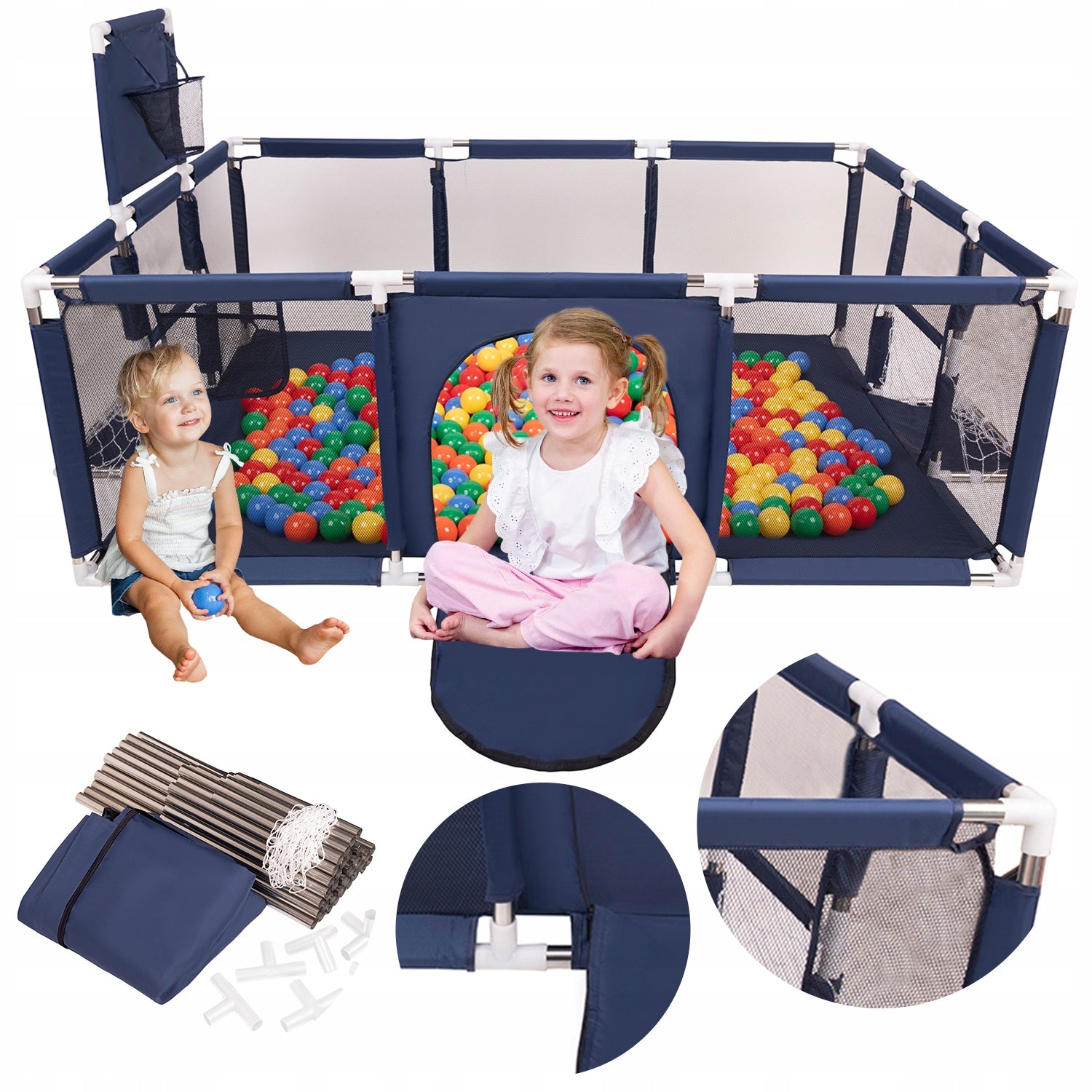 Playpen Children's Playground Basket Goals 400 balls