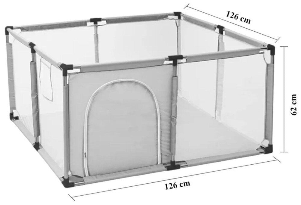 Playpen EXTRALINK Kids K-458 Grey Product width 24.5 cm