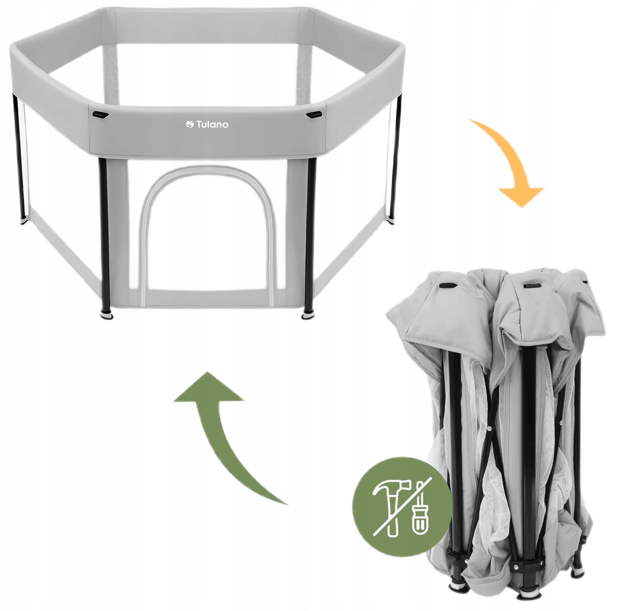 Playpen TULANO Cozy 30 Grey Brand TULANO