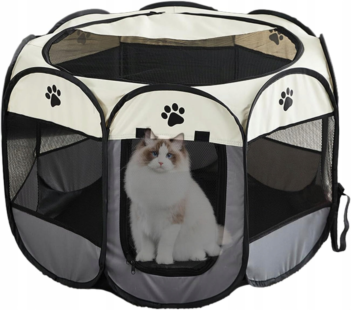 Playpen bed cat dog cage 81x81x58 transporter folding dog house