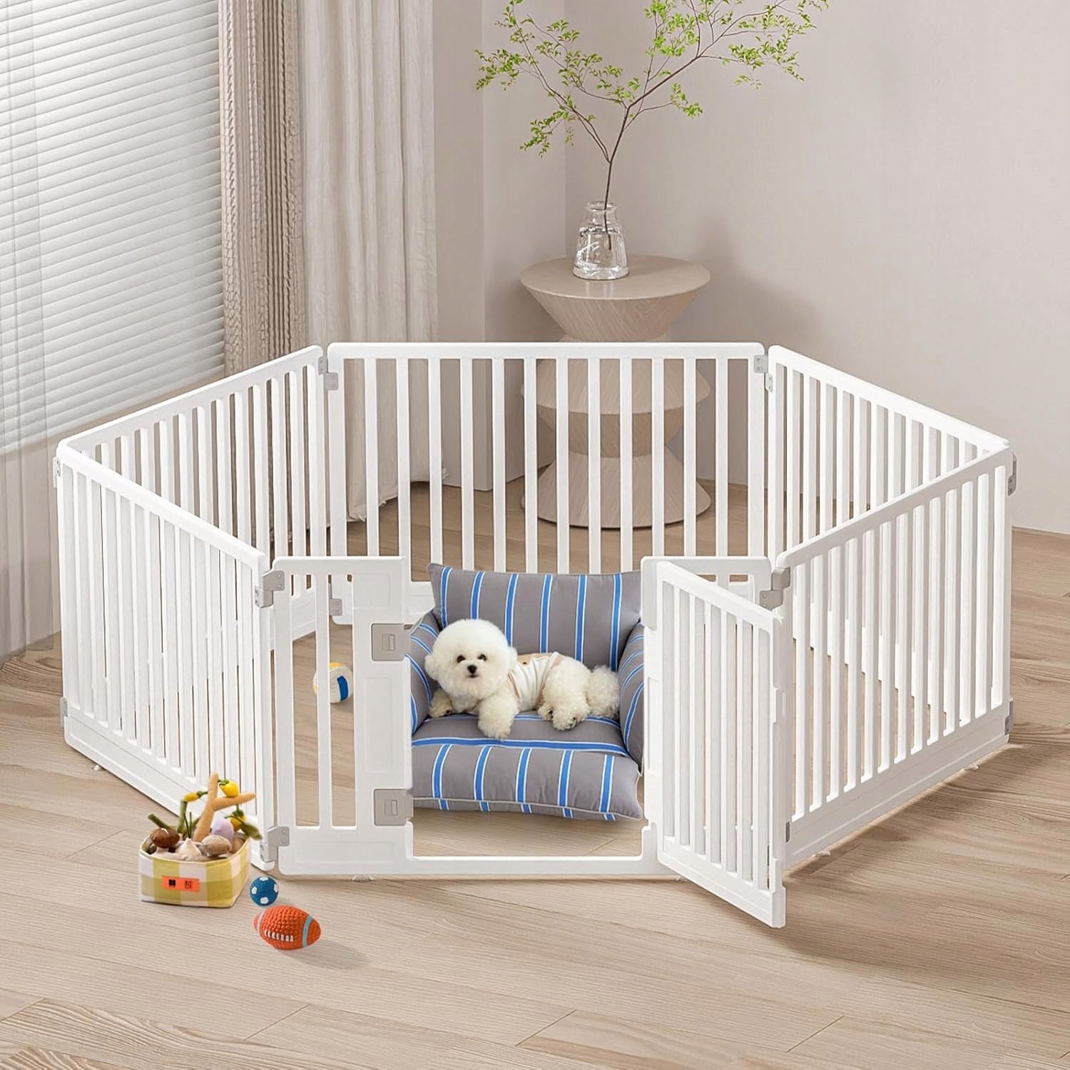 Playpen for Children and Puppies Gupamiga Folding With HDPE Doors 180x90cm