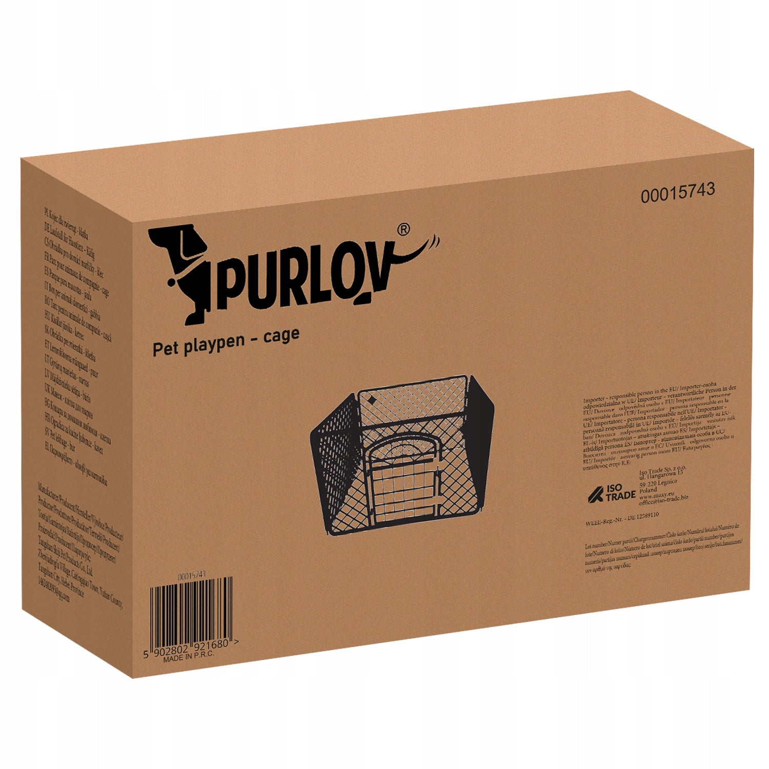 Playpen for Puppies Dogs Farm Cat Rabbit Cat Cage Puppy EAN (GTIN) 5902802921680